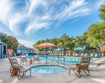 Refreshing swimming pool and spa